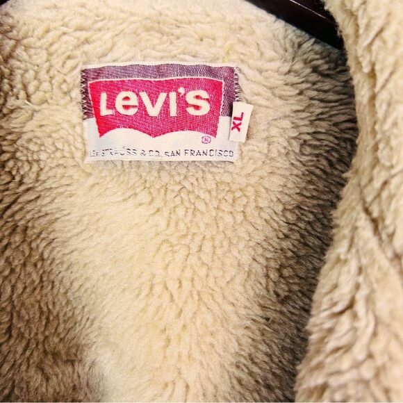 Vintage Levi’s Jacket Brown Corduroy Sherpa Lined Size XL - Picture 9 of 9